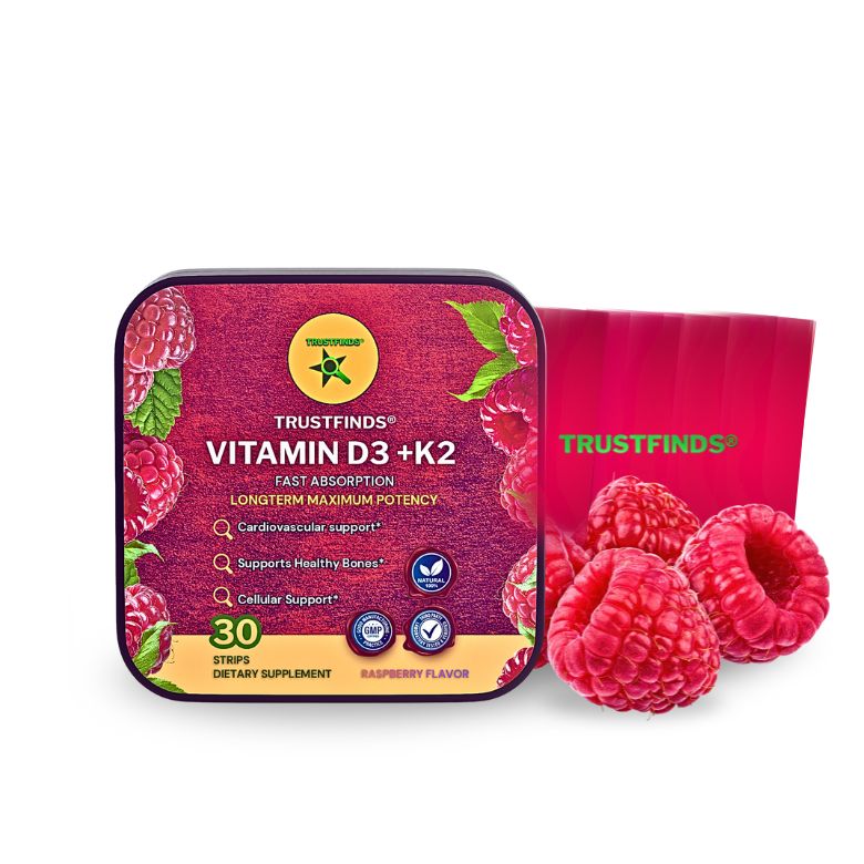 (3 Pack) Long Term Potency Vitamin D3 K2 Supplement 2000 IU - Fast-Absorbing Oral Strips for Bone & Heart Health - Vitamin D K2 Plant-Based Formula - D3K2 - High-Potency Vitamina D3 con K2- Non GMO - Sugar-Free (30 Count)