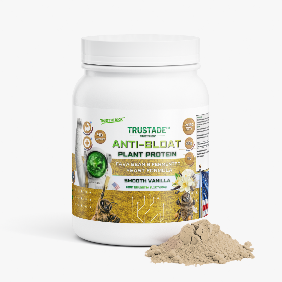 TRUSTADE ANTI-BLOAT Plant Protein (Vanilla)