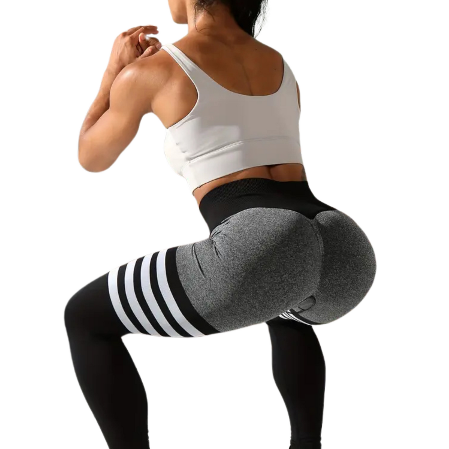 Women's High Waist Workout Seamless Scrunch Booty Leggings, Breathable Fitness Tights with Tummy Control