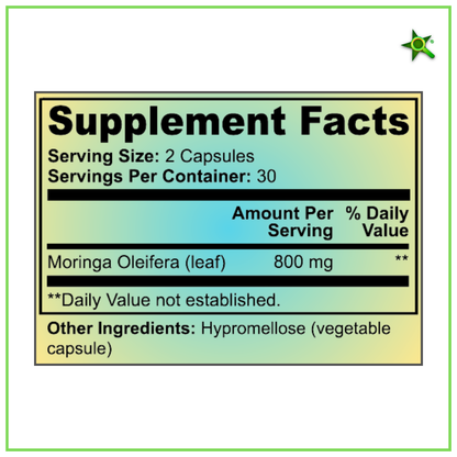 TrustFinds® Pure Moringa Powder, Energy, Skin, Immune & Gut Health Superfood, Rich in Antioxidants, Essential Vitamins & Amino Acids, Natural Green Superfood Supplement - 60 Count