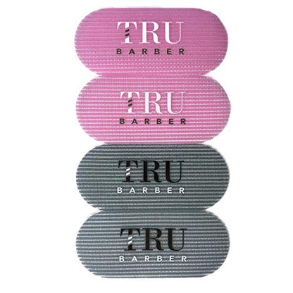 TRU BARBER HAIR GRIPPERS ® 2 COLORS BUNDLE PACK 4 PCS for Men and Women - Salon and Barber, Hair Clips for Styling, Hair holder Grips (Blue/Grey)