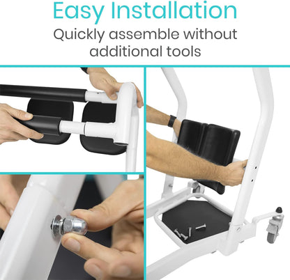 Vive Mobility Sit to Stand Patient Lift for Handicapped - Stand Assist Lift Aid for Home Care Use - Elderly Lift Assist Transfer Device - Transport Chair Stand Assist for Seniors, Adults & Disabled