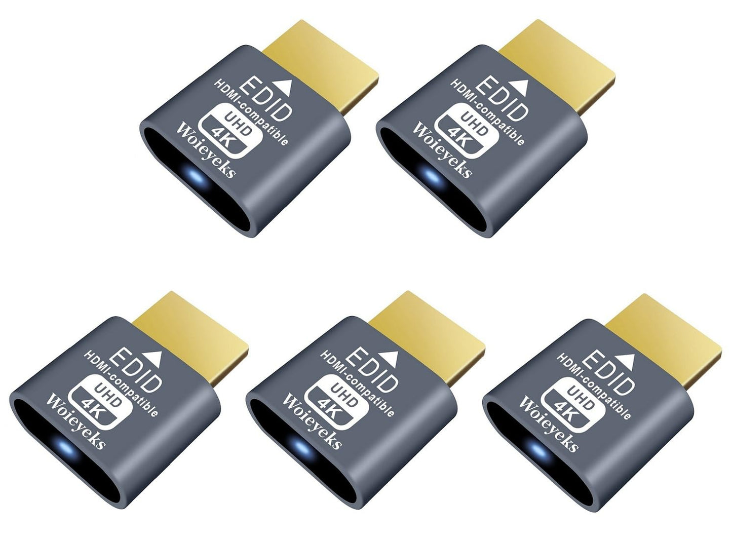 3 Pack HDMI Dummy Plug 4K HDR,Virtual Monitor EDID Emulator, Headless Display Adapter,Supports up to 4k@60Hz,1080@120Hz