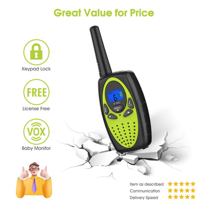 Two Way Radios for Adults, Topsung M880 FRS Walkie Talkie Long Range with VOX Belt Clip/Hands Free Walki Talki with Noise Cancelling for Women Kids Camping Hiking Cruise Ship (Orange 2 in 1)