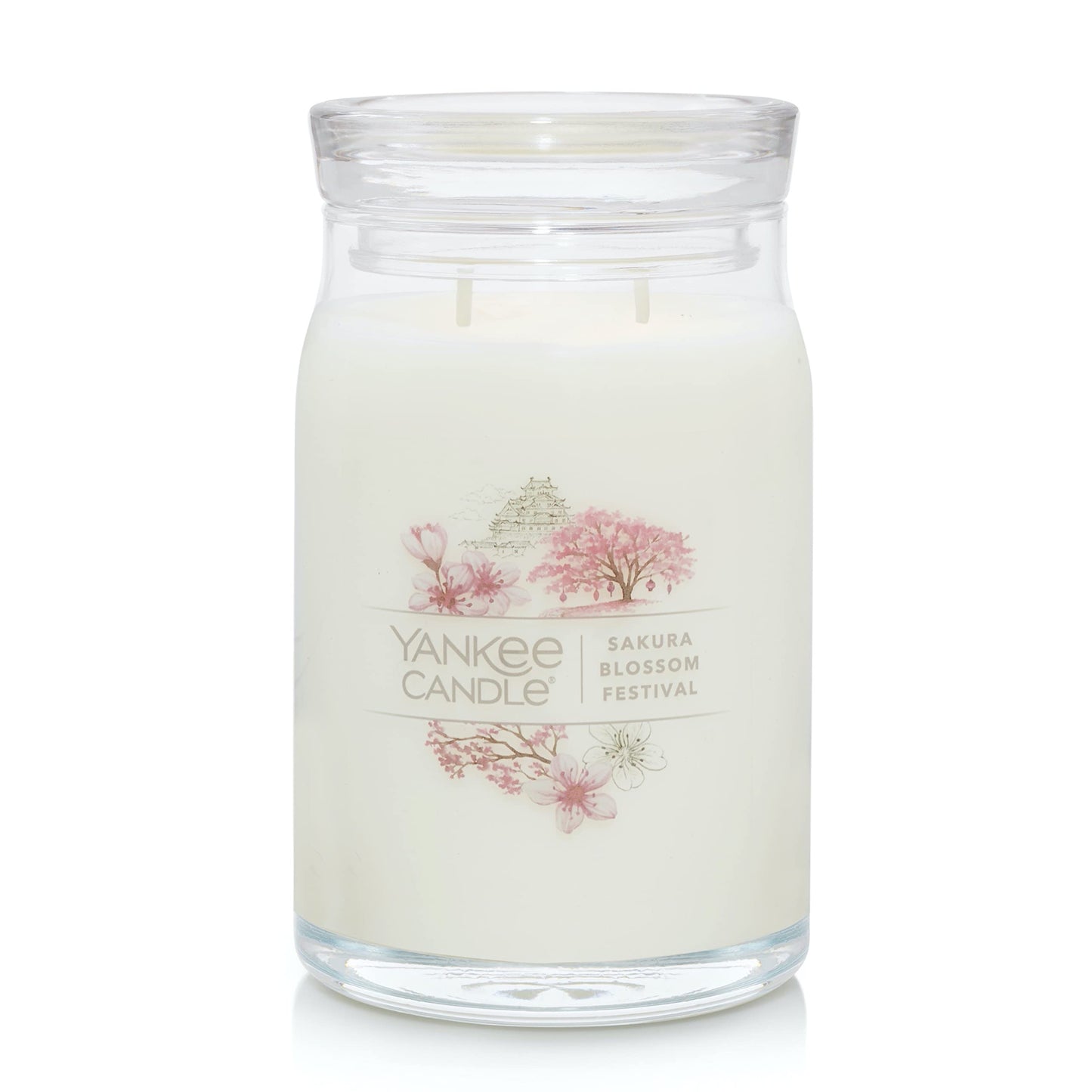 Yankee Candle Pink Sands Scented, Classic 22oz Large Jar Single Wick Candle, Over 110 Hours of Burn Time, Perfect for Creating Relaxing Atmosphere