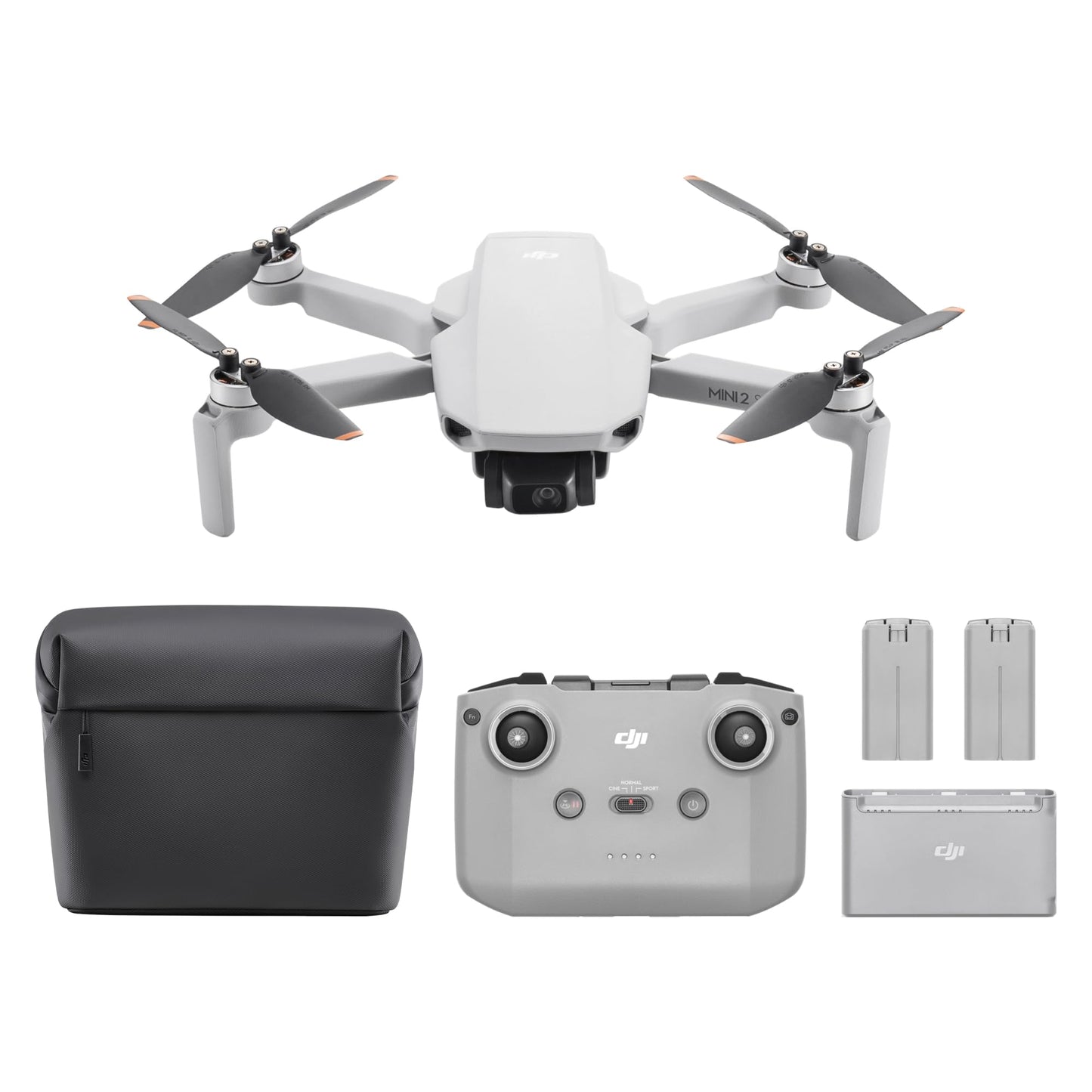 DJI Mini 2 SE Fly More Combo, Mini Drone with 10km Video Transmission, 3 Batteries for 93 Mins Max Flight Time, Under 249 g, QHD Video, Auto Return, QuickShots, Drone with Camera for Beginners