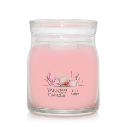 Yankee Candle Pink Sands Scented, Classic 22oz Large Jar Single Wick Candle, Over 110 Hours of Burn Time, Perfect for Creating Relaxing Atmosphere