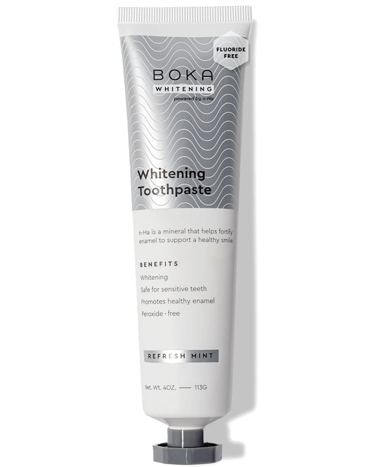 Boka Fluoride Free Toothpaste Nano Hydroxyapatite, Helps Remineralize, Appropriate for Sensitive Teeth, Whitening - for Adult, Kids Oral Care - Ela Mint Flavor, 4 Fl Oz 1Pk US Manufactured