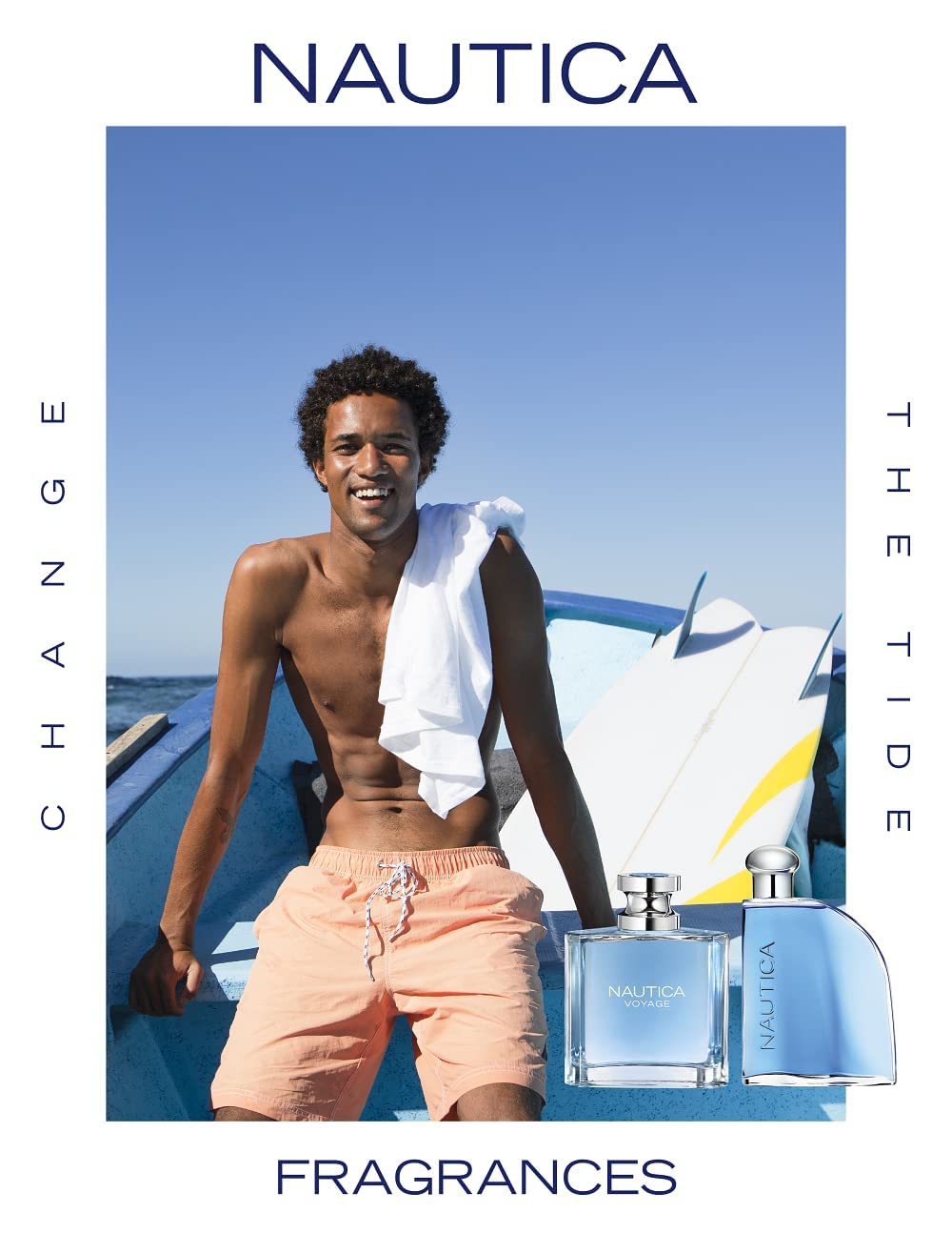 Nautica Voyage Eau de Toilette 3.3 fl oz (Pack of 1), Notes of Apple, Cedarwood, Mimosa, Men's Fragrance, Long Lasting, Everyday Fragrance, Travel Size