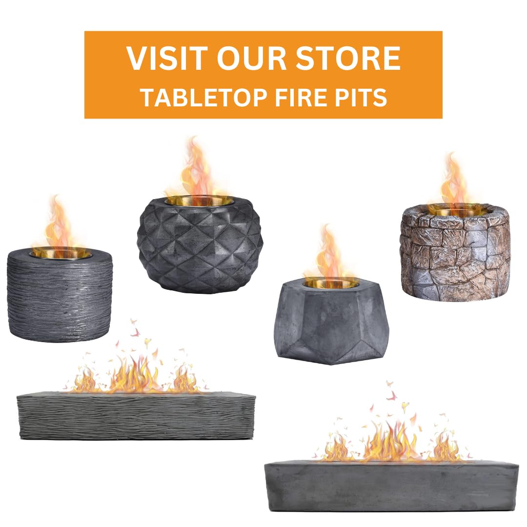 ROUNDFIRE Premium 6 x 1 Liter - Bioethanol Fuel for fireplaces, Stoves and Burners (6 Quart)