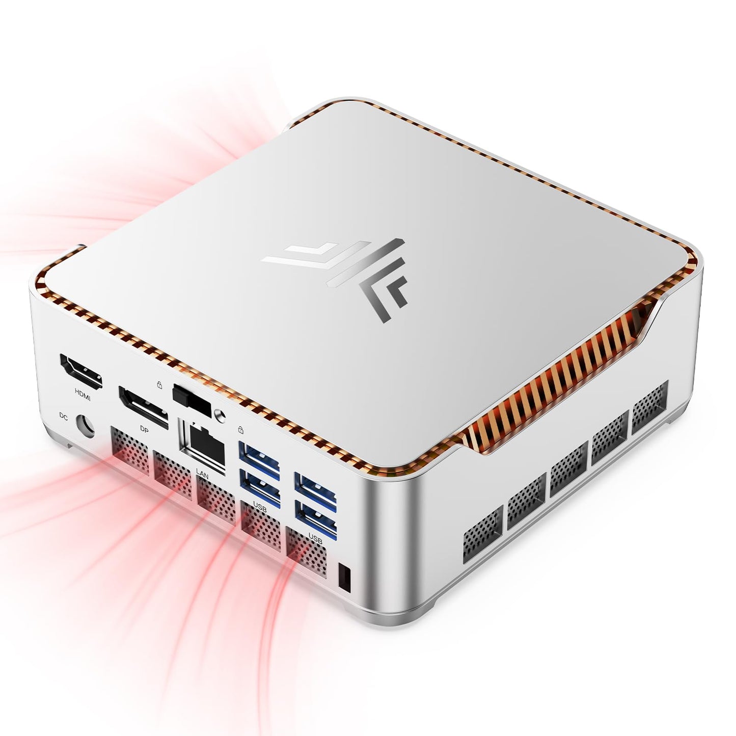 KAMRUI Pinova P2 Mini Gaming PC, Core i5-12600H(Beats 1185G7/12450H), 16GB DDR4 512GB SSD Mini PC, 12C/16T,4.5GHz, Triple 4K Display(DP+HDMI+USB-C)/WiFi6/BT5.2 Mini Computers for Home/Office/Business