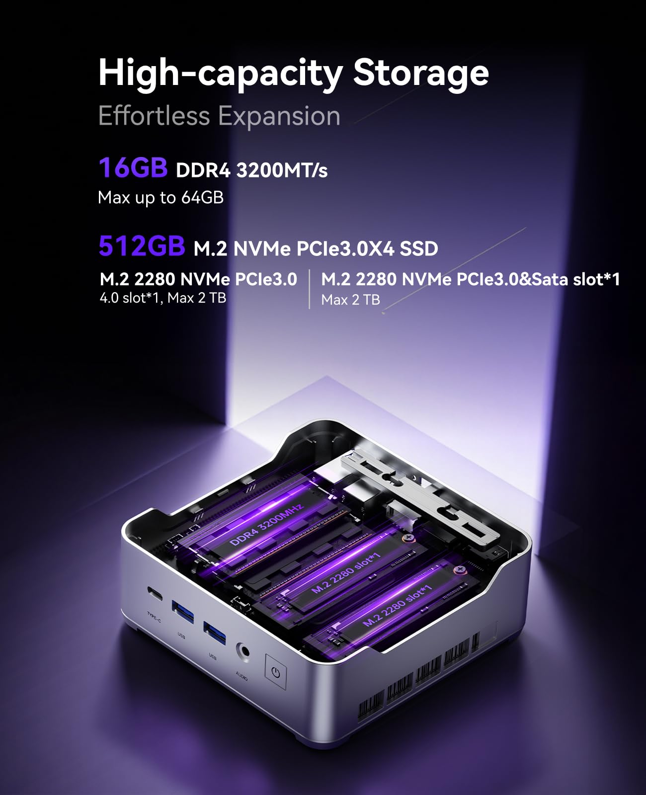 KAMRUI Pinova P2 Mini Gaming PC, Core i5-12600H(Beats 1185G7/12450H), 16GB DDR4 512GB SSD Mini PC, 12C/16T,4.5GHz, Triple 4K Display(DP+HDMI+USB-C)/WiFi6/BT5.2 Mini Computers for Home/Office/Business