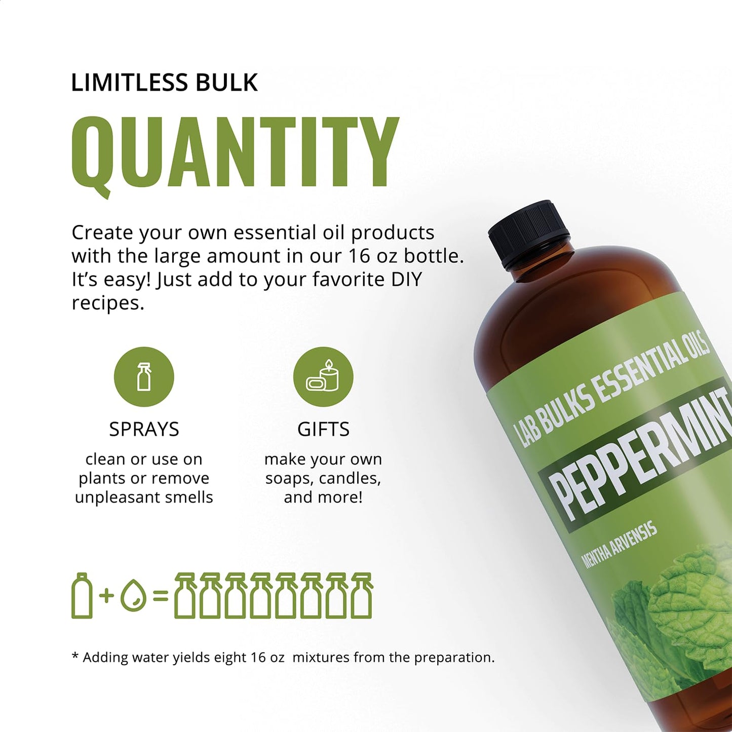 (2-Pack) Lavender Essential Oil for Diffusers, Candles, Hair, Spray, Home – 16 oz Bulk