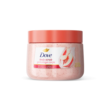 Dove Brown Sugar and Coconut Butter Body Scrub Exfoliates and Deeply Nourishes for Smooth, Radiant Skin 15 oz