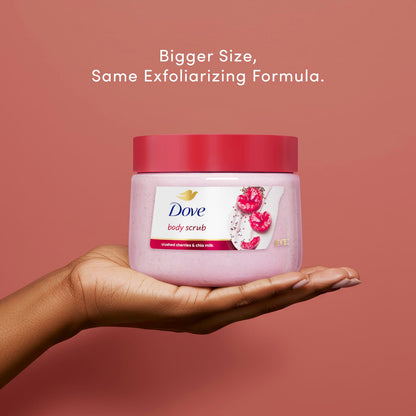 Dove Brown Sugar and Coconut Butter Body Scrub Exfoliates and Deeply Nourishes for Smooth, Radiant Skin 15 oz