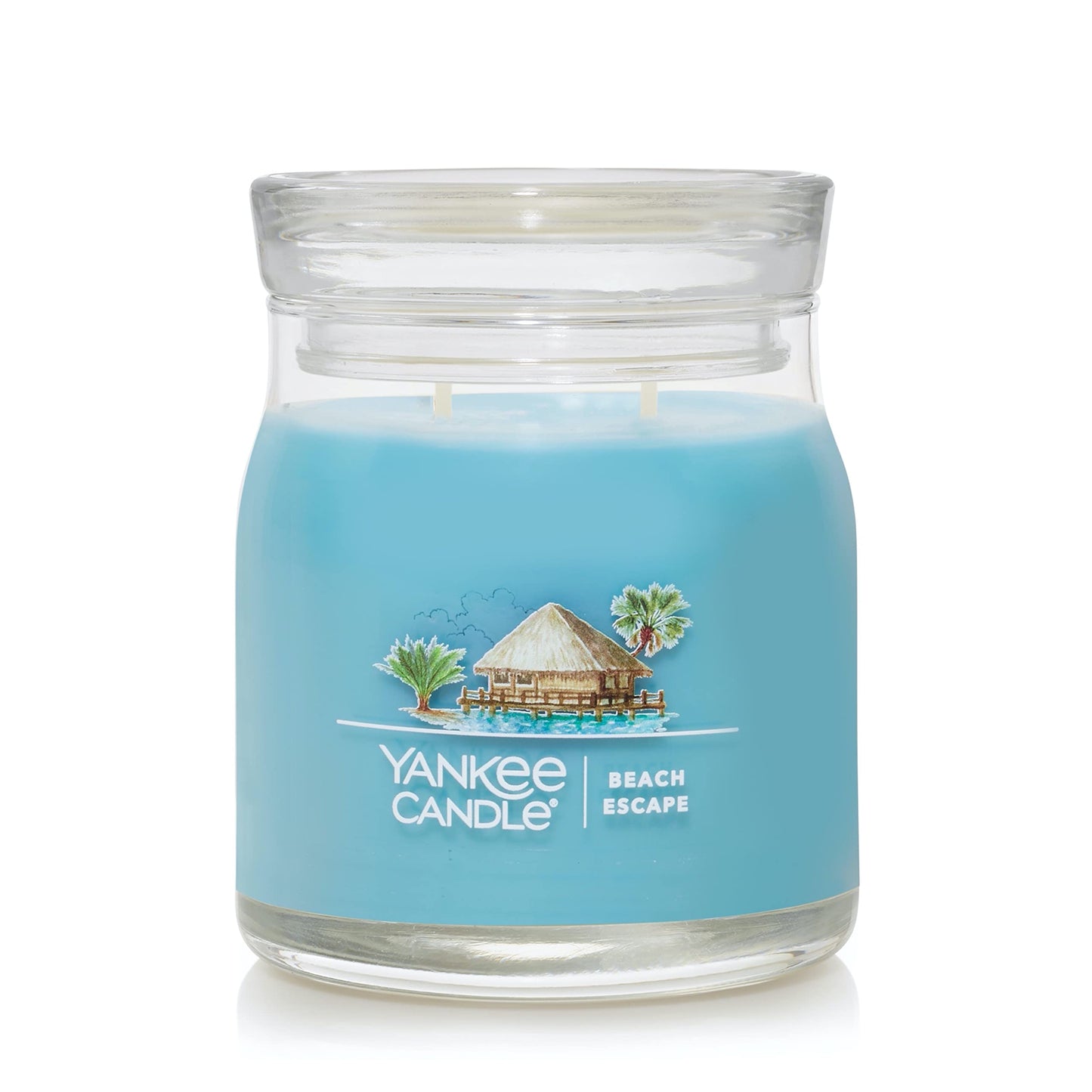 Yankee Candle Pink Sands Scented, Classic 22oz Large Jar Single Wick Candle, Over 110 Hours of Burn Time, Perfect for Creating Relaxing Atmosphere