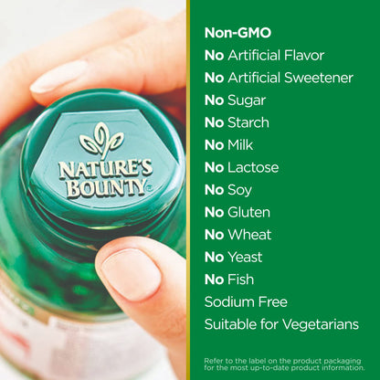Nature's Bounty Magnesium, Bone and Muscle Health, Whole Body Support, Tablets, 500 Mg, 200 Ct