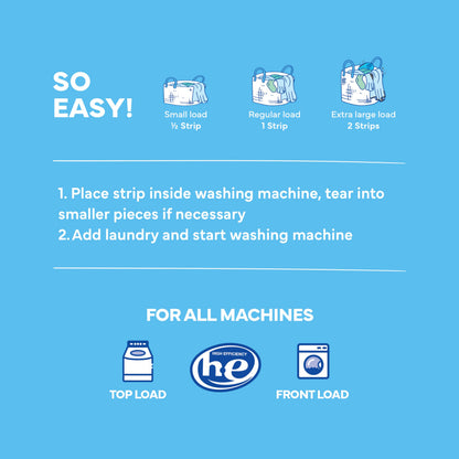 Tru Earth Compact Dry Laundry Detergent - Up to 128 Loads (64 Sheets) - Paraben-Free - Original Eco-Strip Liquidless Detergent, Travel - Fresh Linen | Packaging May Vary