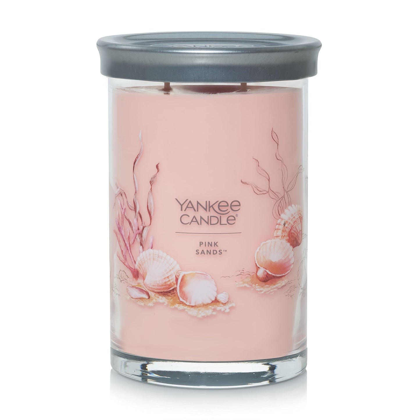 Yankee Candle Pink Sands Scented, Classic 22oz Large Jar Single Wick Candle, Over 110 Hours of Burn Time, Perfect for Creating Relaxing Atmosphere