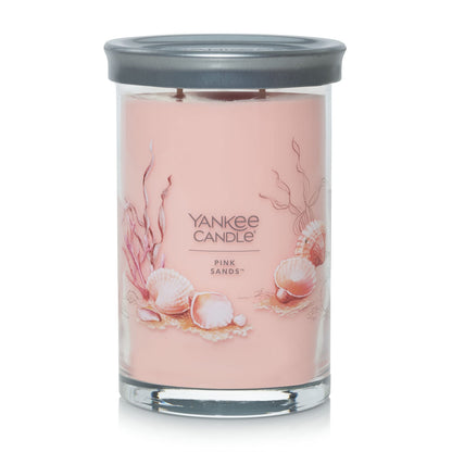 Yankee Candle Pink Sands Scented, Classic 22oz Large Jar Single Wick Candle, Over 110 Hours of Burn Time, Perfect for Creating Relaxing Atmosphere