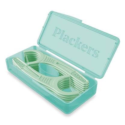 Plackers Micro Line Dental Floss Picks, Fold-Out FlipPick, Tuffloss, Easy Storage with Sure-Zip Seal, Fresh Mint Flavor, 300 Count