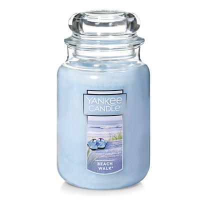 Yankee Candle Pink Sands Scented, Classic 22oz Large Jar Single Wick Candle, Over 110 Hours of Burn Time, Perfect for Creating Relaxing Atmosphere