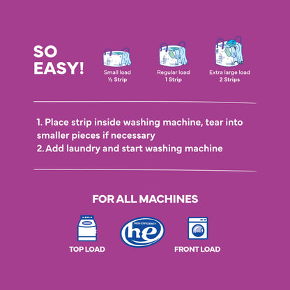 Tru Earth Compact Dry Laundry Detergent - Up to 128 Loads (64 Sheets) - Paraben-Free - Original Eco-Strip Liquidless Detergent, Travel - Fresh Linen | Packaging May Vary