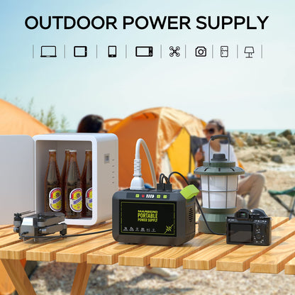 MARBERO 237Wh Solar Generator with Solar Panel Included Portable Power Station 300W Pure Sine Wave with Foldable Solar Panel 60W Set for Camping Outdoor Hiking Fishing Emergency