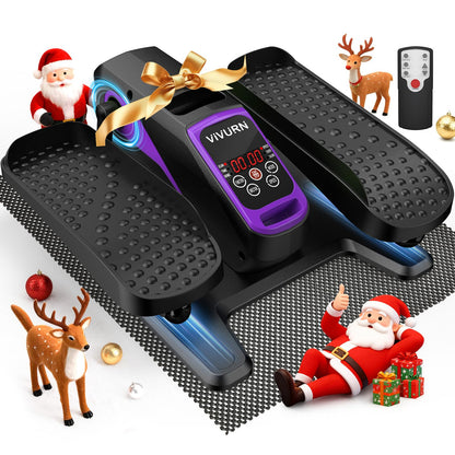 VIVURN-018 Under Desk Elliptical 12 Speed 5 Modes Mini Motorized Leg Exerciser While Sitting for Seniors As Seen on TV with Non-Slip Mat Quiet & Portable Electric Pedal Exerciser for Home and Office