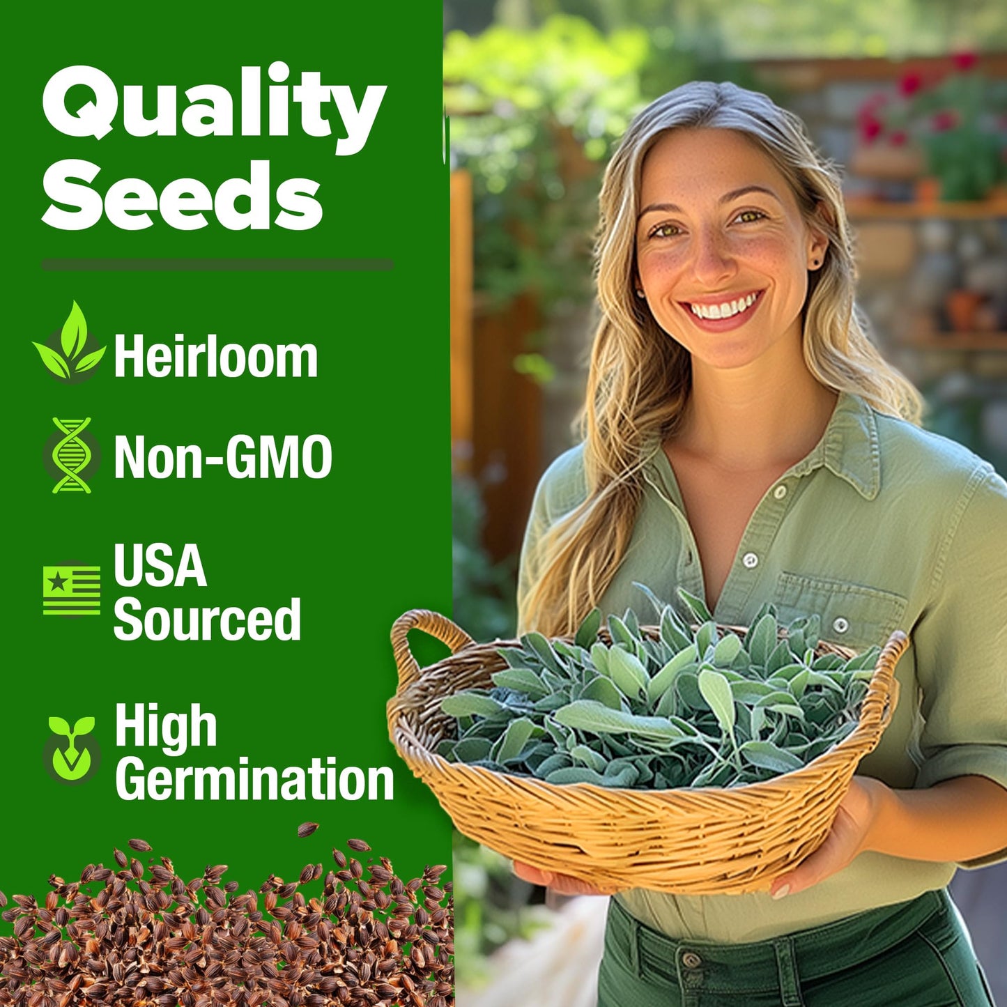 HOME GROWN 𝗨𝗦𝗔 𝗣𝗥𝗘𝗠𝗜𝗨𝗠 Peppermint Seeds Pack – 2,370 𝗡𝗢𝗡-𝗚𝗠𝗢 Heirloom Mint Seeds for Planting. Grow Peppermint Plants in Your Herb Garden Indoors or Outdoors (Mentha x piperita)