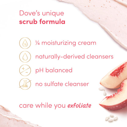 Dove Brown Sugar and Coconut Butter Body Scrub Exfoliates and Deeply Nourishes for Smooth, Radiant Skin 15 oz