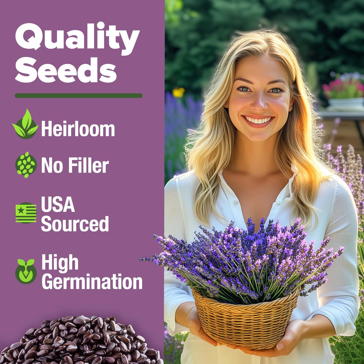HOME GROWN 𝗨𝗦𝗔 𝗣𝗥𝗘𝗠𝗜𝗨𝗠 Peppermint Seeds Pack – 2,370 𝗡𝗢𝗡-𝗚𝗠𝗢 Heirloom Mint Seeds for Planting. Grow Peppermint Plants in Your Herb Garden Indoors or Outdoors (Mentha x piperita)