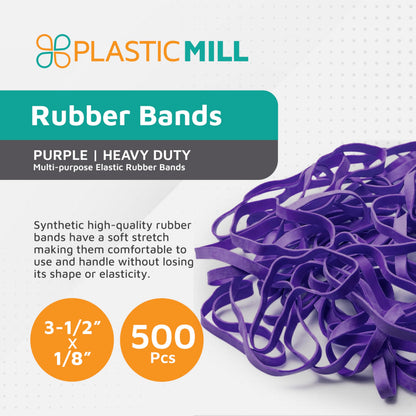 PlasticMill Rubber Bands - #33 Size - Red Rubberbands - 1LB/500 Count