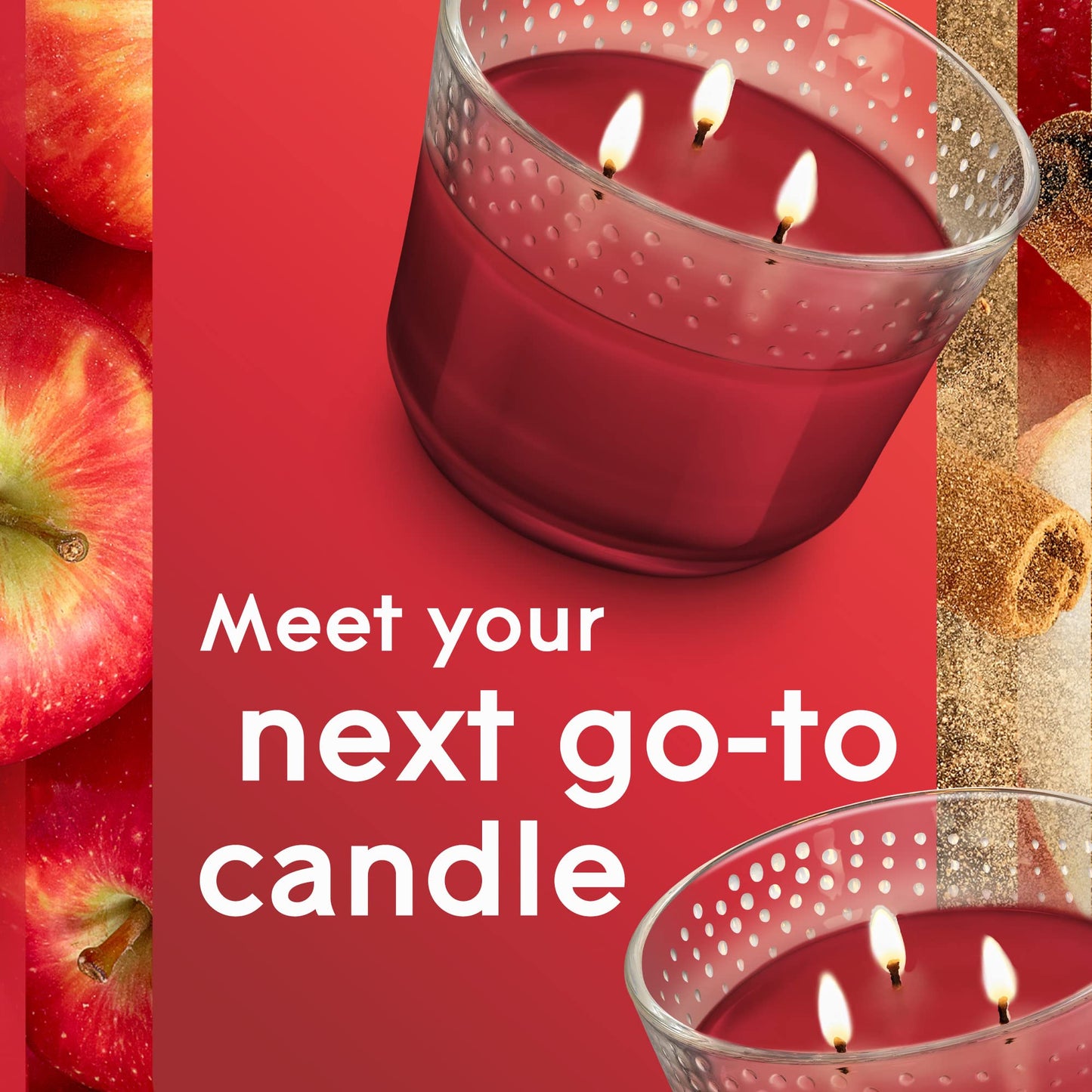 Glade Scented 3-Wick Candle Jar, Coastal Sunshine Citrus, Fragrance Infused with Essential Oils, 6.8 oz