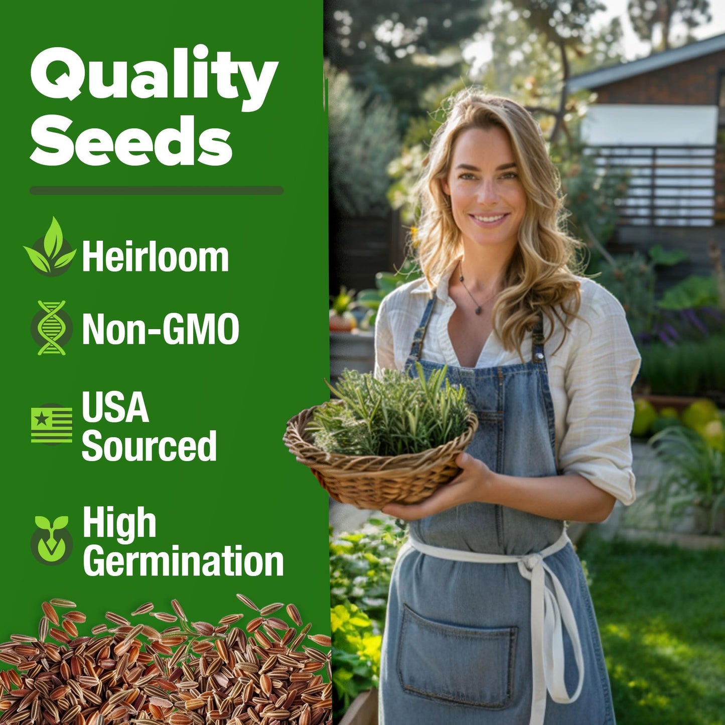 HOME GROWN 𝗨𝗦𝗔 𝗣𝗥𝗘𝗠𝗜𝗨𝗠 Peppermint Seeds Pack – 2,370 𝗡𝗢𝗡-𝗚𝗠𝗢 Heirloom Mint Seeds for Planting. Grow Peppermint Plants in Your Herb Garden Indoors or Outdoors (Mentha x piperita)