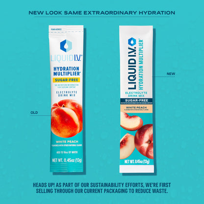 Liquid I.V. Sugar-Free Hydration Multiplier - Lemon Lime – Hydration Powder Packets | Electrolyte Drink Mix | Easy Open Single-Serving Stick | Non-GMO | 14 Sticks