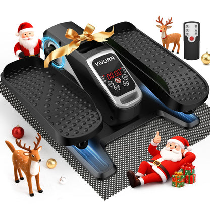 VIVURN-018 Under Desk Elliptical 12 Speed 5 Modes Mini Motorized Leg Exerciser While Sitting for Seniors As Seen on TV with Non-Slip Mat Quiet & Portable Electric Pedal Exerciser for Home and Office