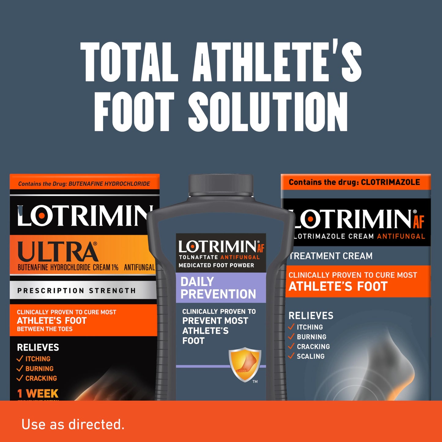 Lotrimin AF Cream: Athlete's Foot 1% Clotrimazole Antifungal Treatment, Clinically Proven Effective, 1.1 Ounce (New Look)