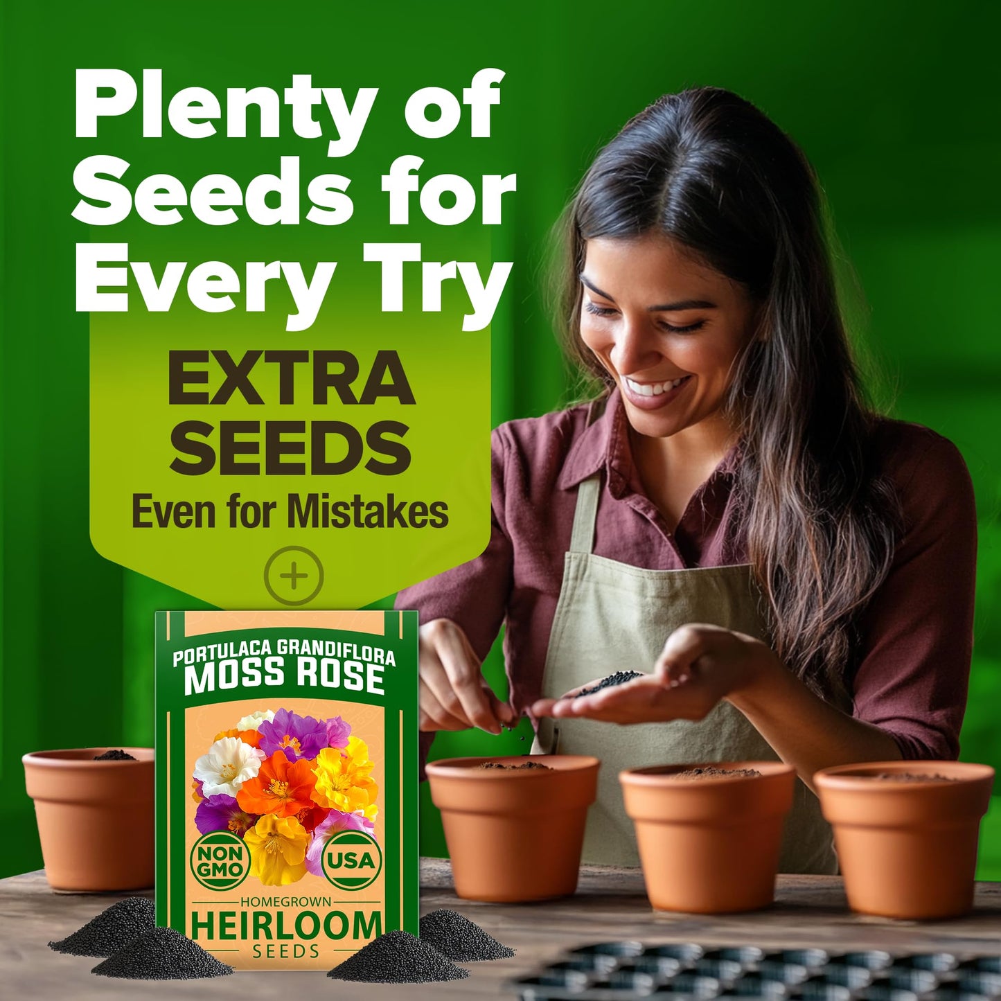 HOME GROWN 𝗨𝗦𝗔 𝗣𝗥𝗘𝗠𝗜𝗨𝗠 Zinnia Dahlia Seeds Pack for 2025 – 524 𝗡𝗢𝗡-𝗚𝗠𝗢 Flower Seeds | Vibrant Zinnia Elegans for Pollinator Gardens, Borders & Containers | Easy-to-Grow Outdoor Blooms