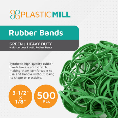 PlasticMill Rubber Bands - #33 Size - Red Rubberbands - 1LB/500 Count