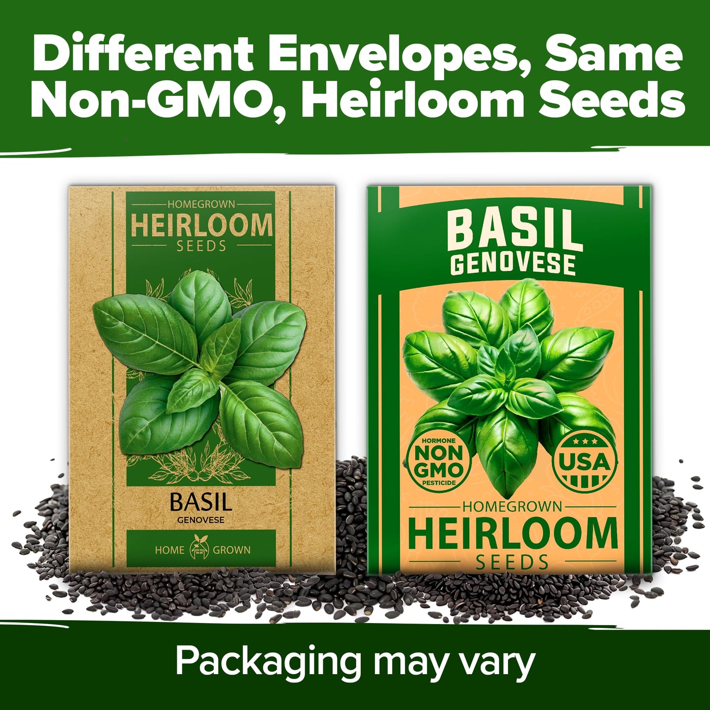 HOME GROWN 𝗨𝗦𝗔 𝗣𝗥𝗘𝗠𝗜𝗨𝗠 Peppermint Seeds Pack – 2,370 𝗡𝗢𝗡-𝗚𝗠𝗢 Heirloom Mint Seeds for Planting. Grow Peppermint Plants in Your Herb Garden Indoors or Outdoors (Mentha x piperita)