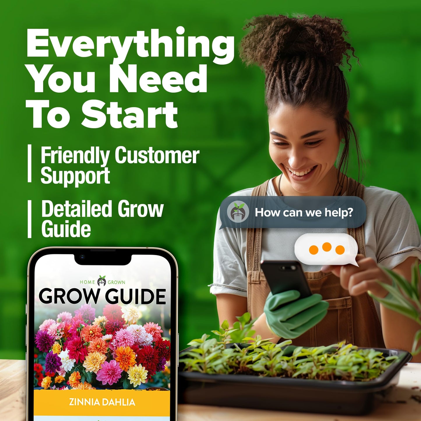 HOME GROWN 𝗨𝗦𝗔 𝗣𝗥𝗘𝗠𝗜𝗨𝗠 Zinnia Dahlia Seeds Pack for 2025 – 524 𝗡𝗢𝗡-𝗚𝗠𝗢 Flower Seeds | Vibrant Zinnia Elegans for Pollinator Gardens, Borders & Containers | Easy-to-Grow Outdoor Blooms