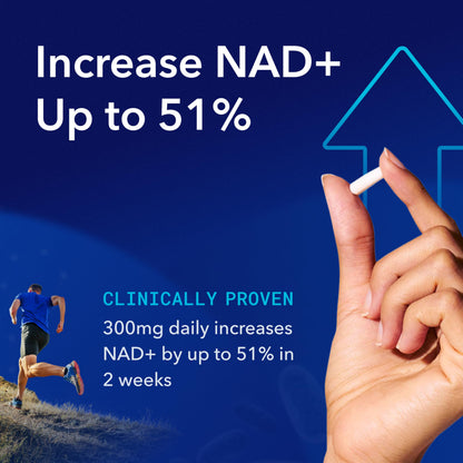 TRU NIAGEN Patented NAD+ Supplement for Anti Aging and Cell Regeneration, 300 mg Niagen, 30 Servings | Supports Cellular Energy, Brain, Muscle | Nicotinamide Riboside (NR) Take 1 Daily | 1 Bottle