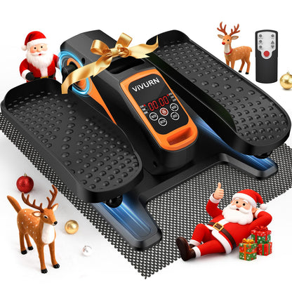 VIVURN-018 Under Desk Elliptical 12 Speed 5 Modes Mini Motorized Leg Exerciser While Sitting for Seniors As Seen on TV with Non-Slip Mat Quiet & Portable Electric Pedal Exerciser for Home and Office