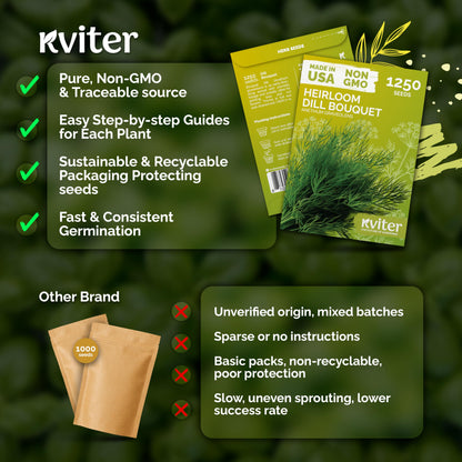 KVITER 500 Lemon Thyme Seeds for Planting (Thymus Pulegioides) – Wild Creeping Thyme Seeds Ground Cover, Aromatic & Drought-Tolerant Herbaceous Flower – Ideal for Walls, Fences & Herb Garden