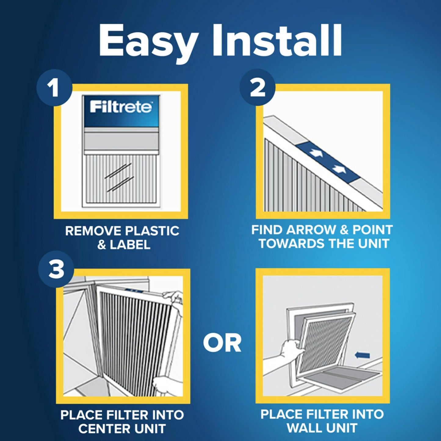 Filtrete 20x20x1 AC Furnace Air Filter, MERV 5, MPR 300, Capture Unwanted Particles, 3-Month Pleated 1-Inch Electrostatic Air Cleaning Filter, 6-Pack (Actual Size19.69x19.69x0.81 in)