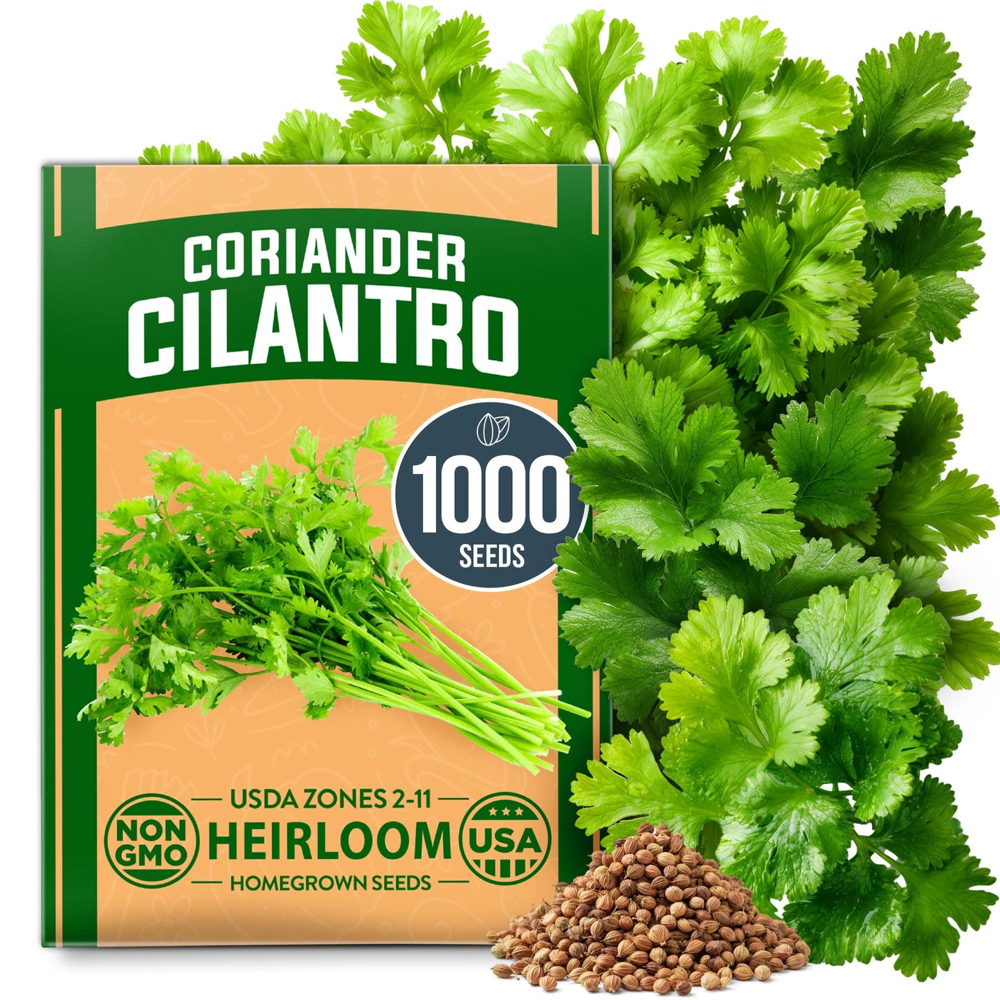 HOME GROWN 𝗨𝗦𝗔 𝗣𝗥𝗘𝗠𝗜𝗨𝗠 Peppermint Seeds Pack – 2,370 𝗡𝗢𝗡-𝗚𝗠𝗢 Heirloom Mint Seeds for Planting. Grow Peppermint Plants in Your Herb Garden Indoors or Outdoors (Mentha x piperita)