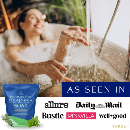Dead Sea Bath & Foot Soak, Eucalyptus Magnesium Bath Salt Flakes, Alternative to Epsom Salt, 5lbs with Over 250,000mg of Elemental Magnesium Per Bag