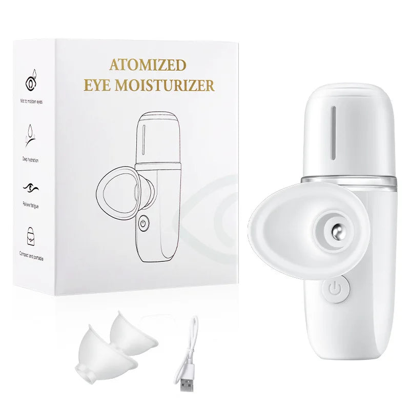 Portable eye moistening instrument Atomizer Beauty instrument Nano steam hot and cold eye protection instrument Humidifier