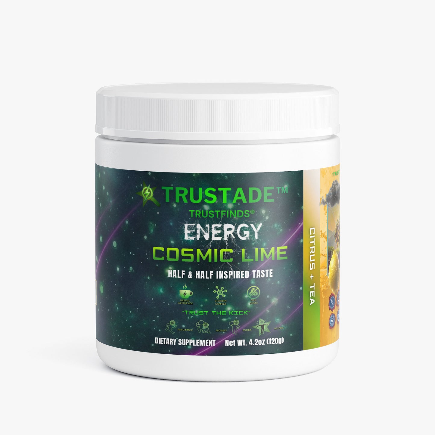 TRUSTADE™ Electrolyte Drink Powder – Citrus + Tea – Zero Sugar,  Energy Supplement – Sodium, Potassium, Magnesium & Calcium – Keto Electrolytes Mix for Rapid Rehydration – 4.2 oz